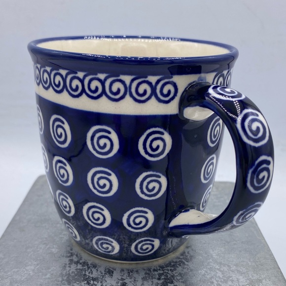 Polish Pottery Mug Handcrafted Boleslawiec Stoneware  Poland Zaklady Ceramiczne - Picture 3 of 8